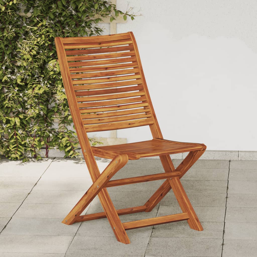 vidaXL Folding Garden Chairs 4 pcs Solid Wood Acacia