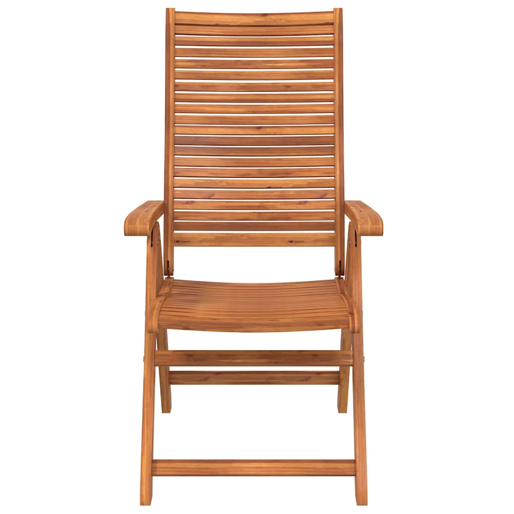 vidaXL Reclining Folding Garden Chairs 2 pcs Solid Wood Acacia