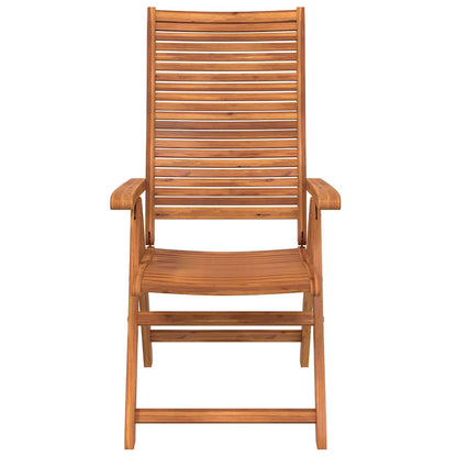 vidaXL Reclining Folding Garden Chairs 2 pcs Solid Wood Acacia
