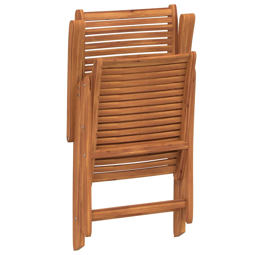 vidaXL Reclining Folding Garden Chairs 2 pcs Solid Wood Acacia