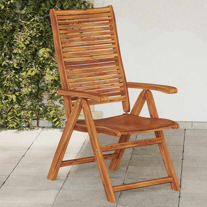 vidaXL Reclining Folding Garden Chairs 2 pcs Solid Wood Acacia