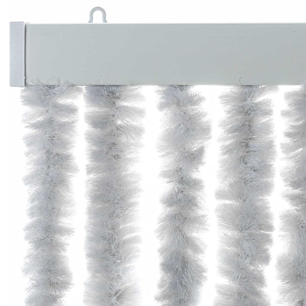 vidaXL Fly Curtain Grey 56x185 cm Chenille