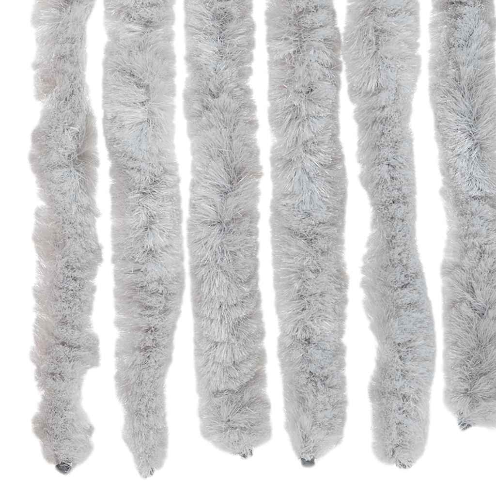 vidaXL Fly Curtain Grey 56x185 cm Chenille