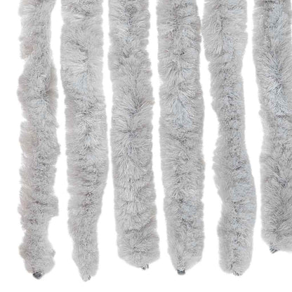 vidaXL Fly Curtain Grey 56x185 cm Chenille