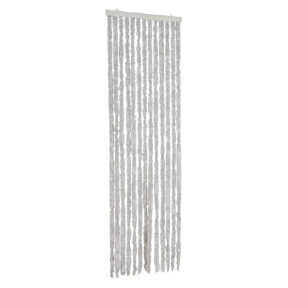 vidaXL Fly Curtain Grey 56x200 cm Chenille