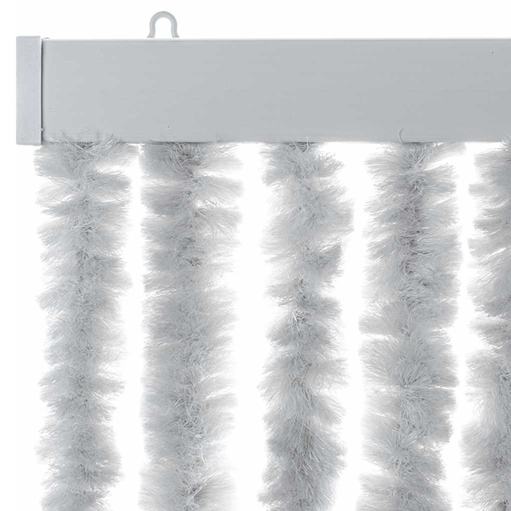 vidaXL Fly Curtain Grey 56x200 cm Chenille