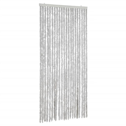 vidaXL Fly Curtain Grey 90x200 cm Chenille