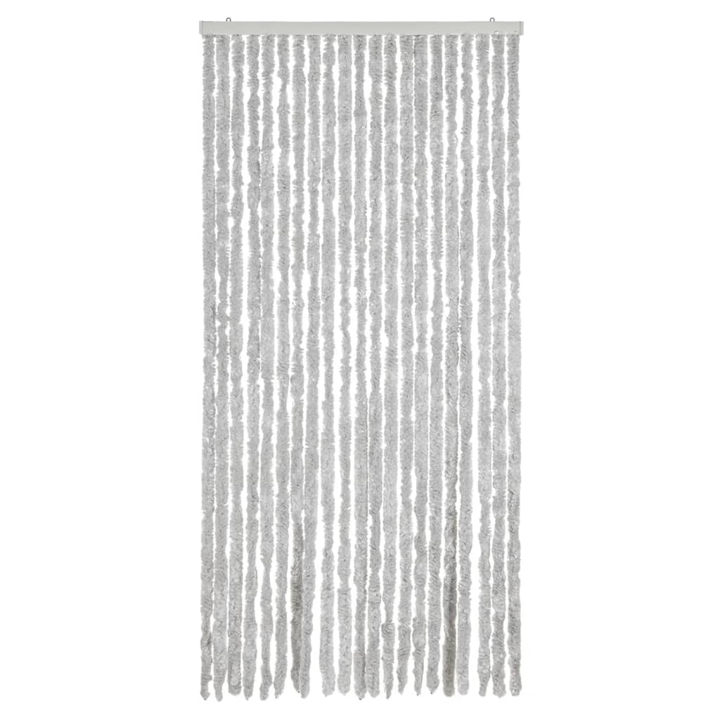 vidaXL Fly Curtain Grey 90x220 cm Chenille