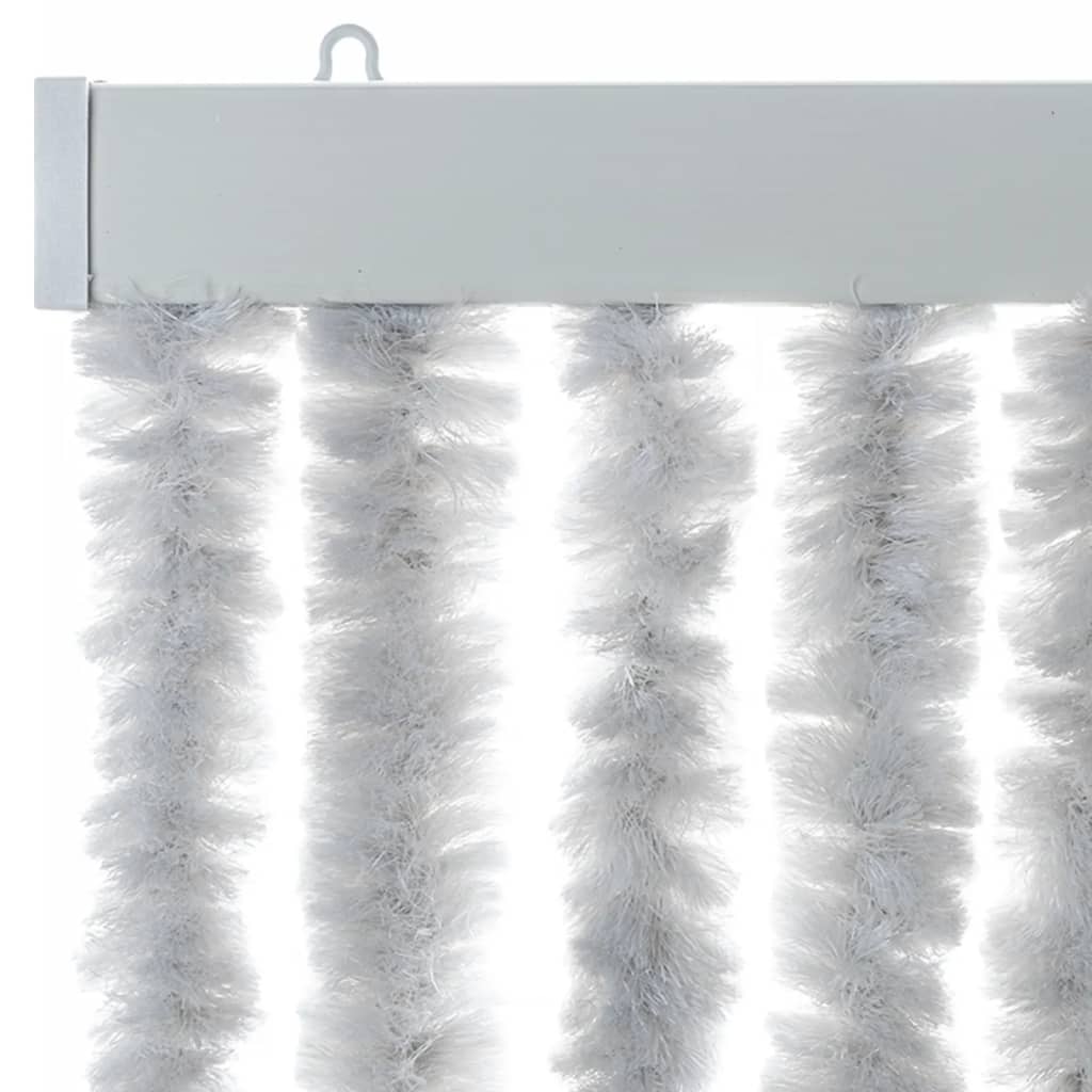 vidaXL Fly Curtain Grey 90x220 cm Chenille