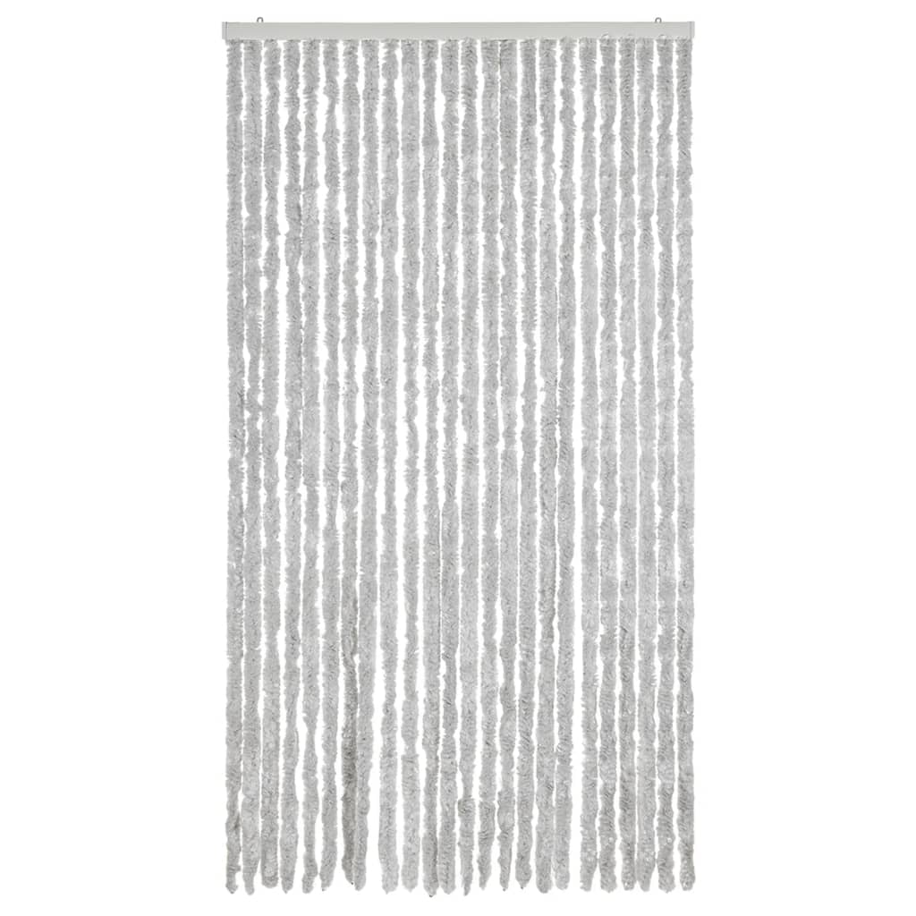 vidaXL Fly Curtain Grey 100x200 cm Chenille