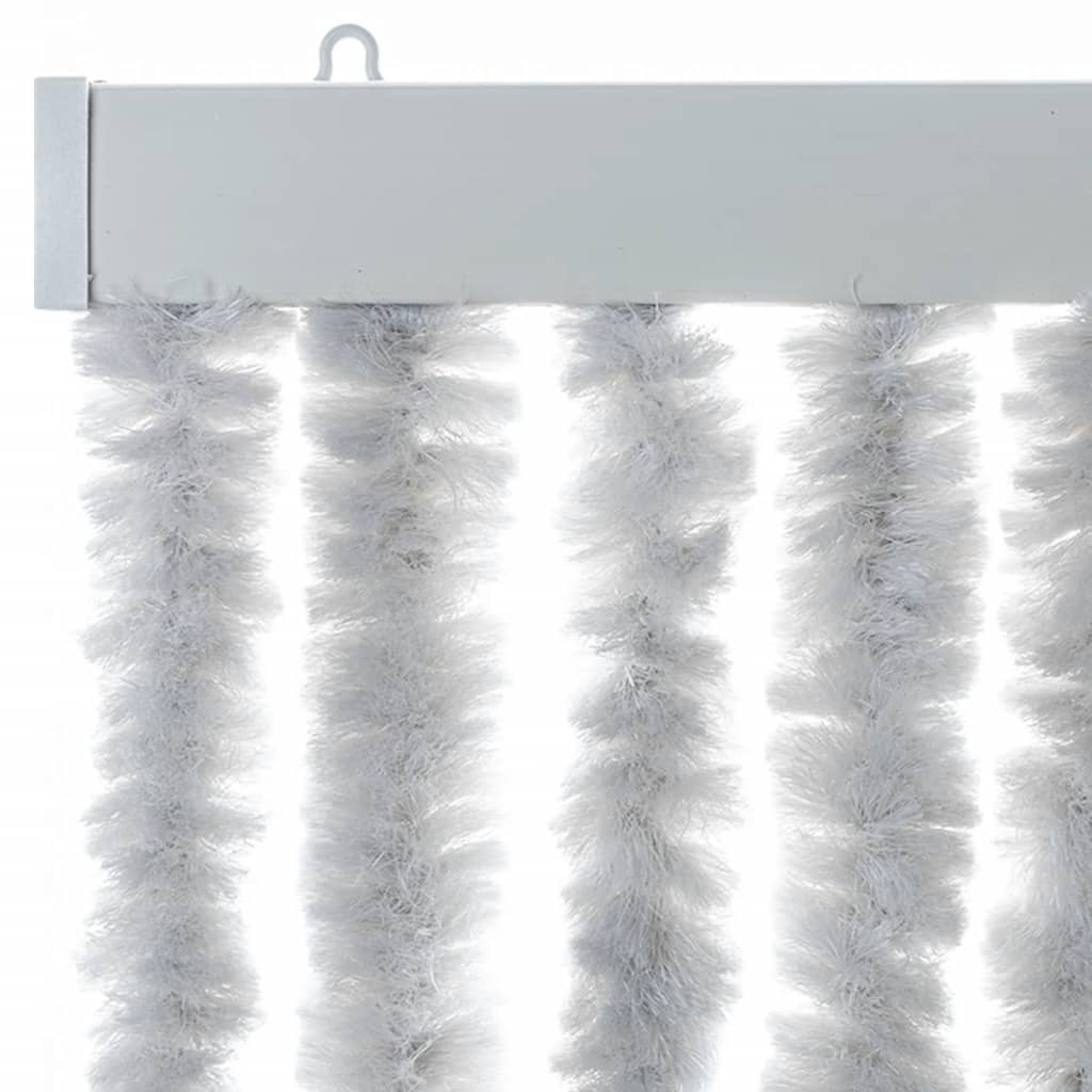 vidaXL Fly Curtain Grey 100x200 cm Chenille