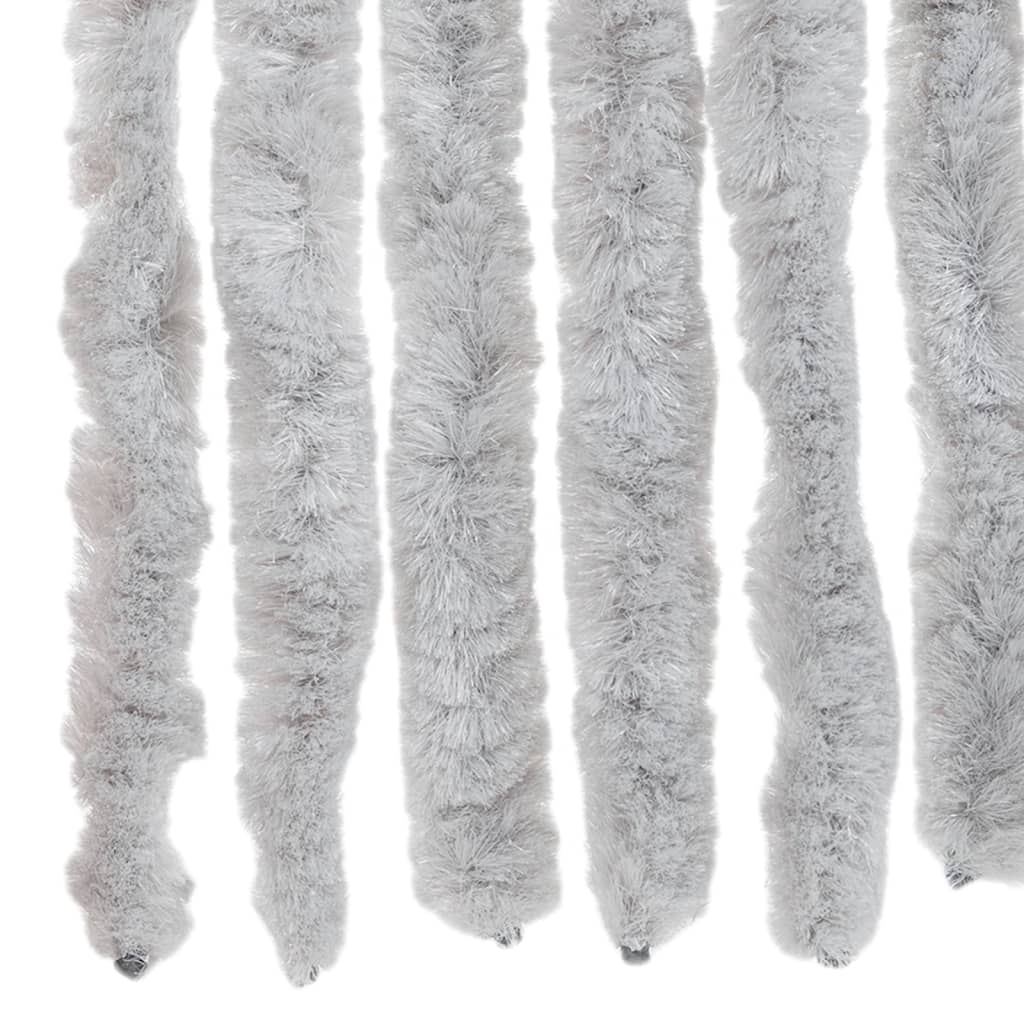 vidaXL Fly Curtain Grey 100x200 cm Chenille