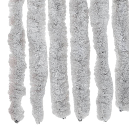 vidaXL Fly Curtain Grey 100x200 cm Chenille
