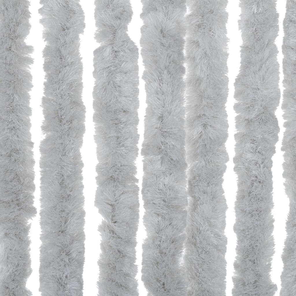 vidaXL Fly Curtain Grey 100x200 cm Chenille