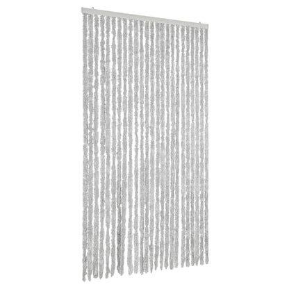vidaXL Fly Curtain Grey 100x220 cm Chenille