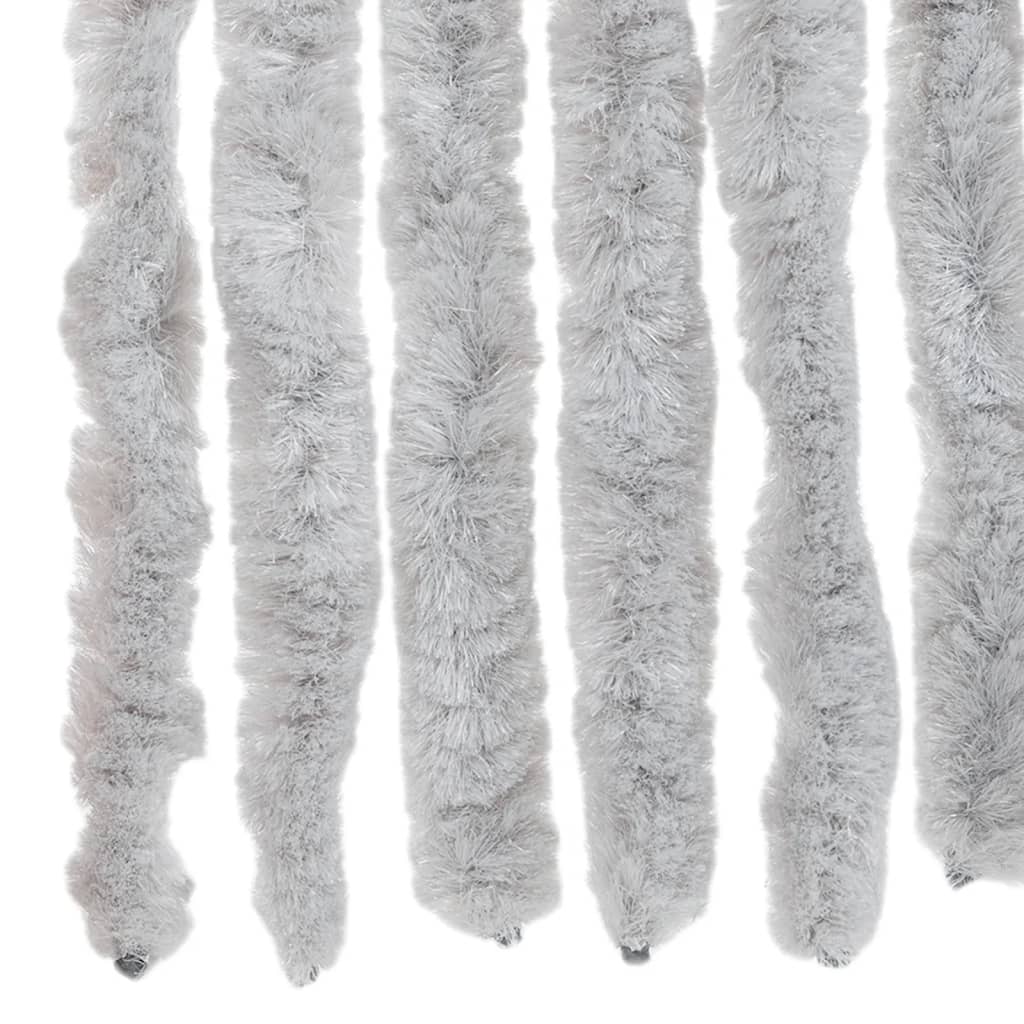 vidaXL Fly Curtain Grey 100x220 cm Chenille