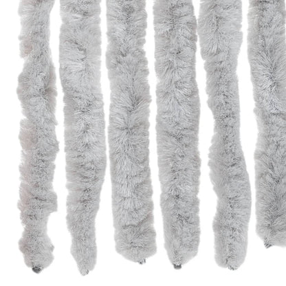 vidaXL Fly Curtain Grey 100x220 cm Chenille