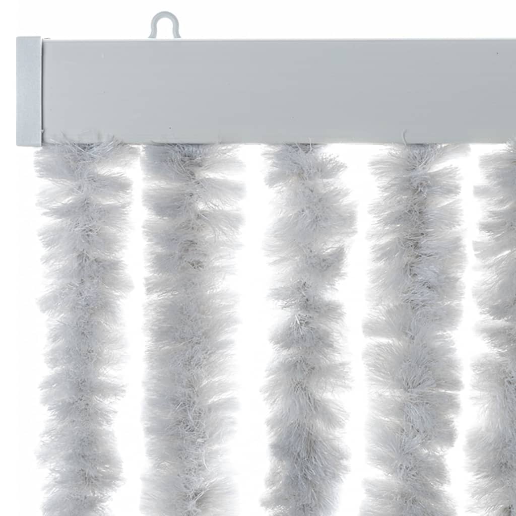 vidaXL Fly Curtain Grey 100x230 cm Chenille