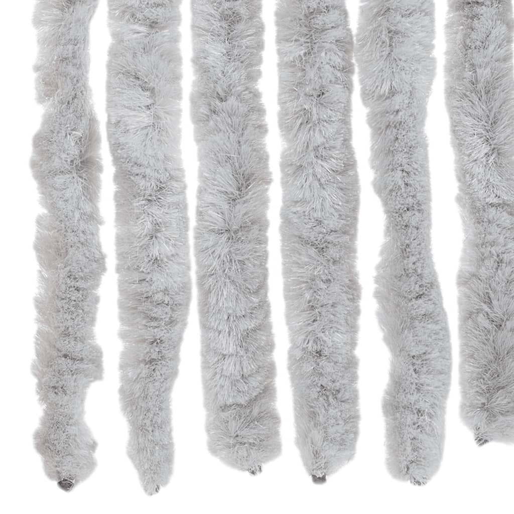 vidaXL Fly Curtain Grey 100x230 cm Chenille