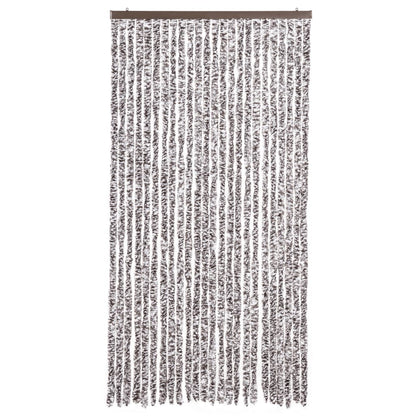 vidaXL Fly Curtain Brown and Beige 100x200 cm Chenille
