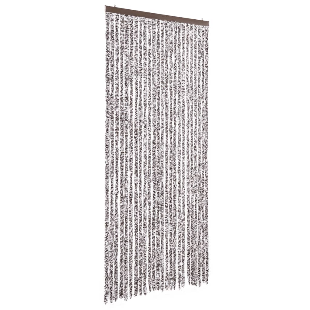 vidaXL Fly Curtain Brown and Beige 100x230 cm Chenille