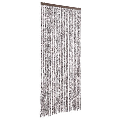 vidaXL Fly Curtain Brown and Beige 100x230 cm Chenille