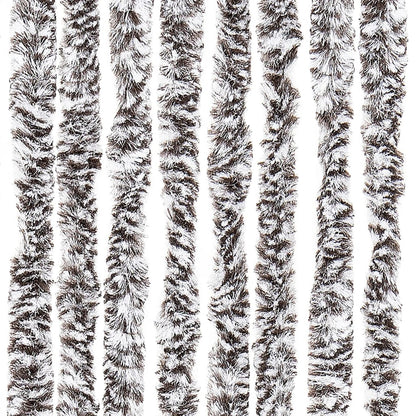 vidaXL Fly Curtain Brown and Beige 100x230 cm Chenille