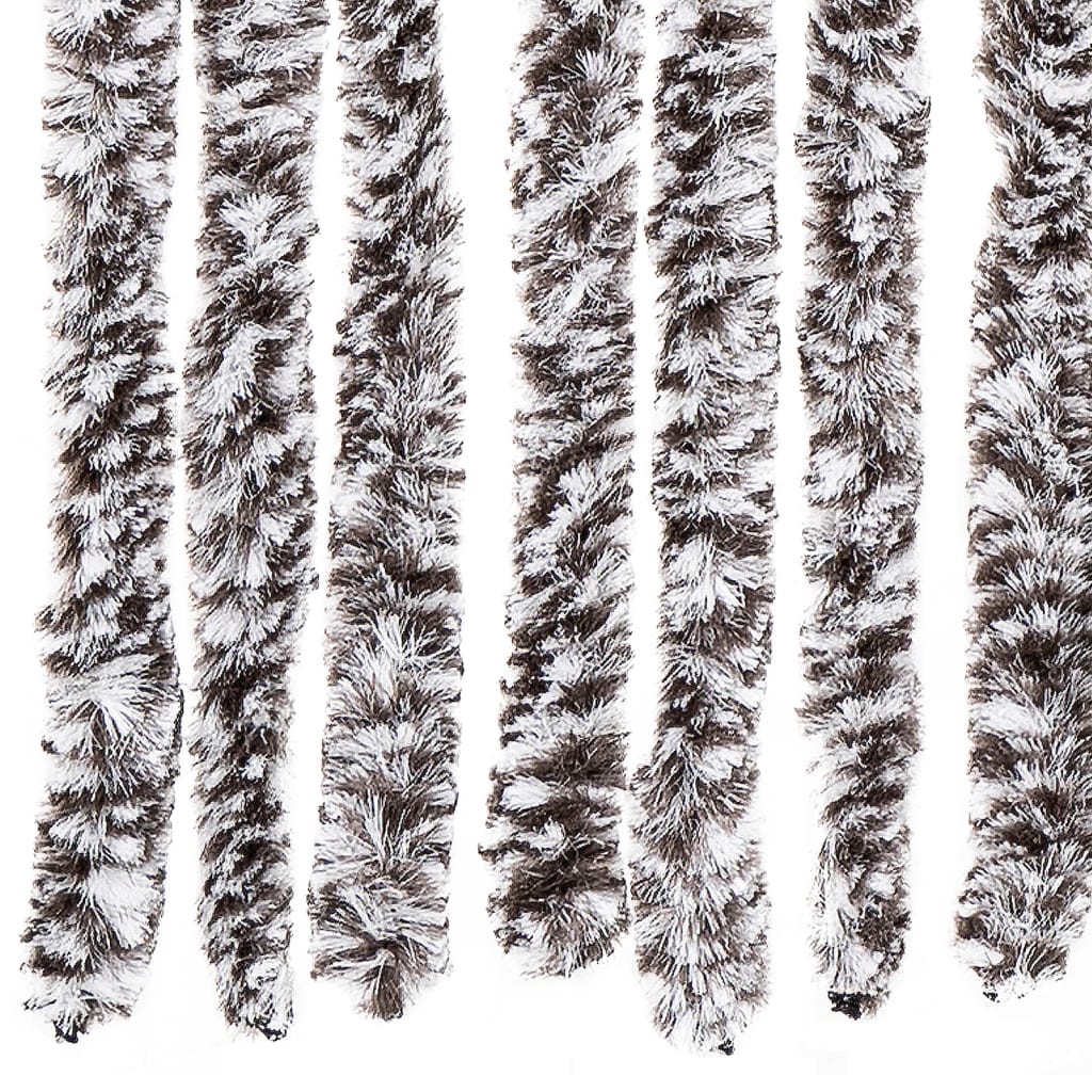 vidaXL Fly Curtain Brown and Beige 100x230 cm Chenille