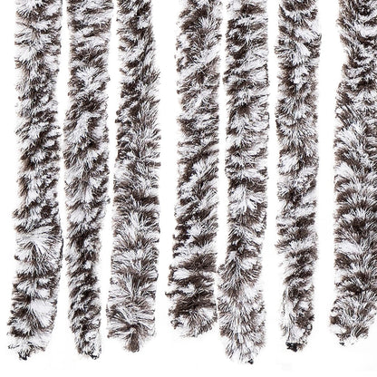 vidaXL Fly Curtain Brown and Beige 100x230 cm Chenille