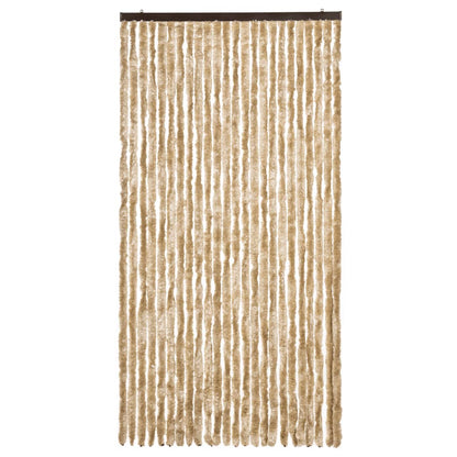 vidaXL Fly Curtain Beige 100x230 cm Chenille