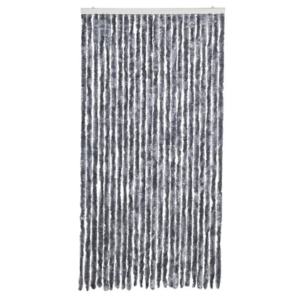 vidaXL Fly Curtain Silver 100x200 cm Chenille