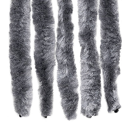 vidaXL Fly Curtain Silver 100x200 cm Chenille