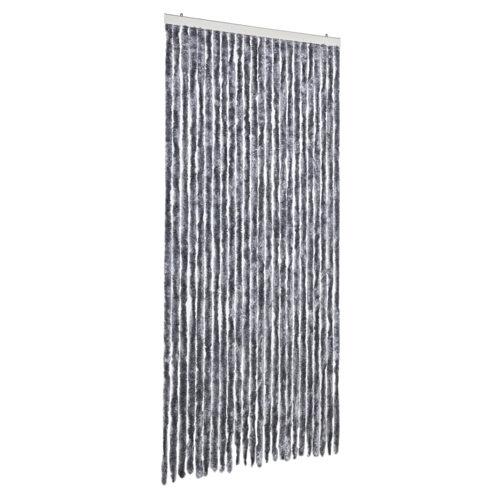 vidaXL Fly Curtain Silver 100x230 cm Chenille