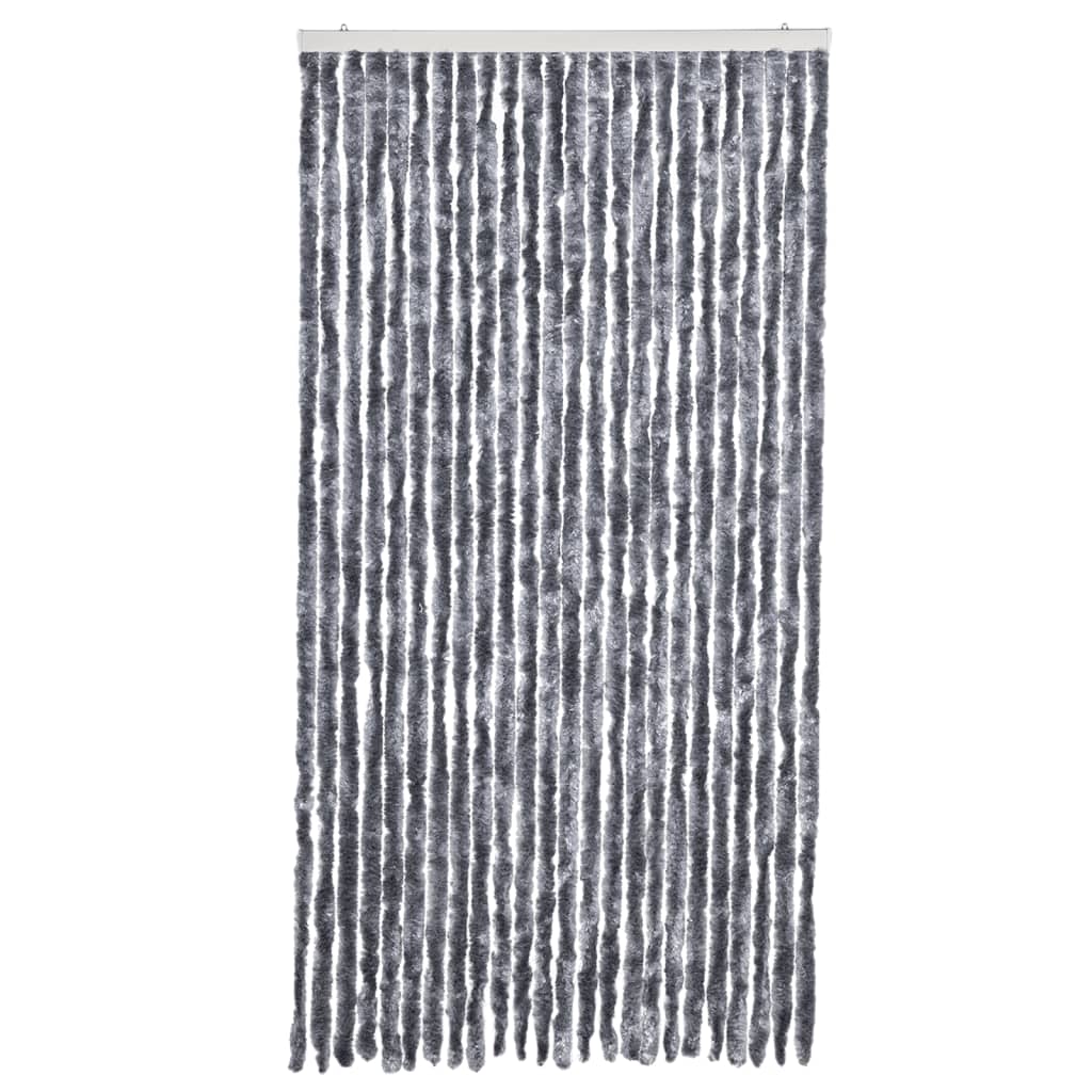 vidaXL Fly Curtain Silver 100x230 cm Chenille