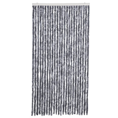 vidaXL Fly Curtain Silver 100x230 cm Chenille