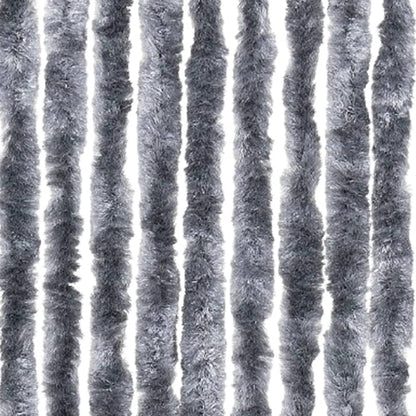 vidaXL Fly Curtain Silver 100x230 cm Chenille