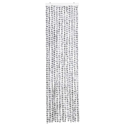 vidaXL Fly Curtain Light Grey and Dark Grey 56x200 cm Chenille