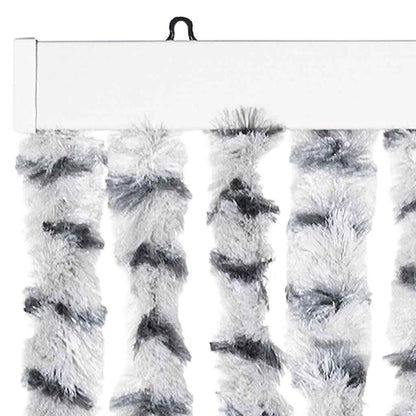 vidaXL Fly Curtain Light Grey and Dark Grey 56x200 cm Chenille