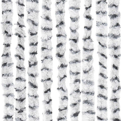 vidaXL Fly Curtain Light Grey and Dark Grey 56x200 cm Chenille