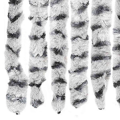 vidaXL Fly Curtain Light Grey and Dark Grey 56x200 cm Chenille