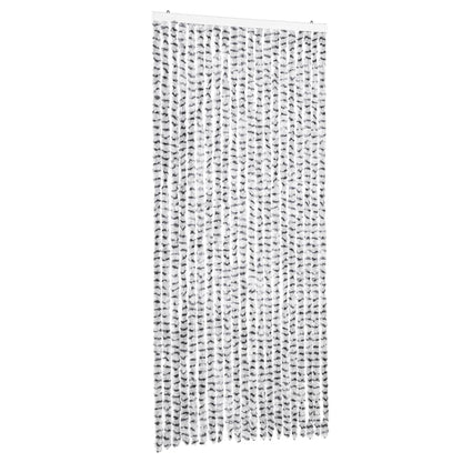 vidaXL Fly Curtain Light Grey and Dark Grey 90x200 cm Chenille