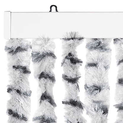 vidaXL Fly Curtain Light Grey and Dark Grey 90x200 cm Chenille