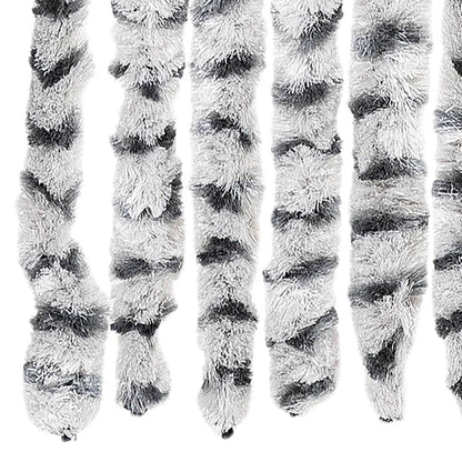 vidaXL Fly Curtain Light Grey and Dark Grey 90x200 cm Chenille
