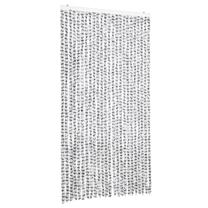 vidaXL Fly Curtain Light Grey and Dark Grey 100x200 cm Chenille