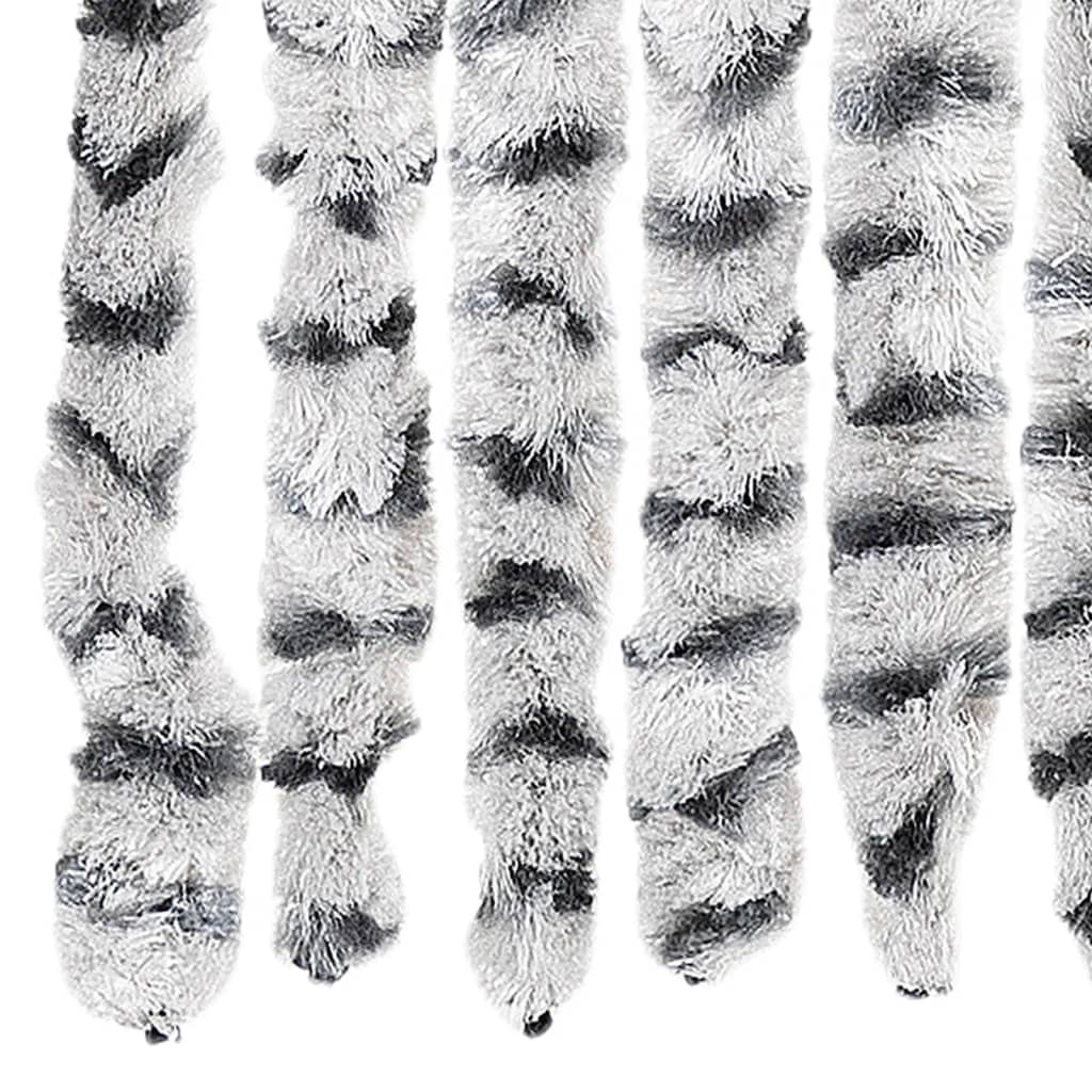 vidaXL Fly Curtain Light Grey and Dark Grey 100x200 cm Chenille