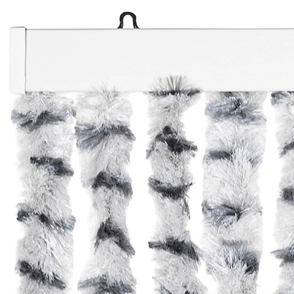 vidaXL Fly Curtain Light Grey and Dark Grey 100x230 cm Chenille