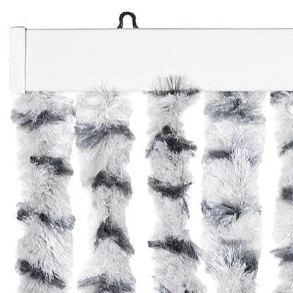 vidaXL Fly Curtain Light Grey and Dark Grey 100x230 cm Chenille