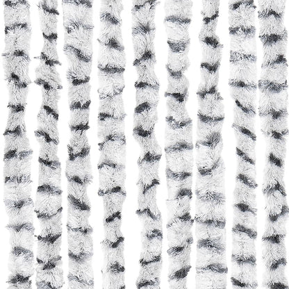 vidaXL Fly Curtain Light Grey and Dark Grey 100x230 cm Chenille