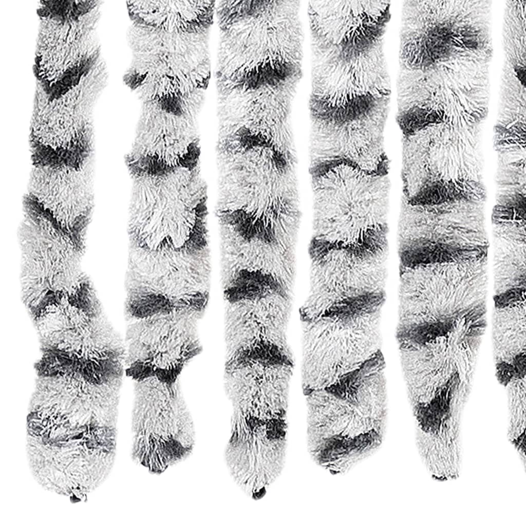 vidaXL Fly Curtain Light Grey and Dark Grey 100x230 cm Chenille
