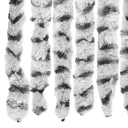 vidaXL Fly Curtain Light Grey and Dark Grey 100x230 cm Chenille